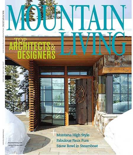 2019 Mountain Living magazine Cover Top List Architects and Designers